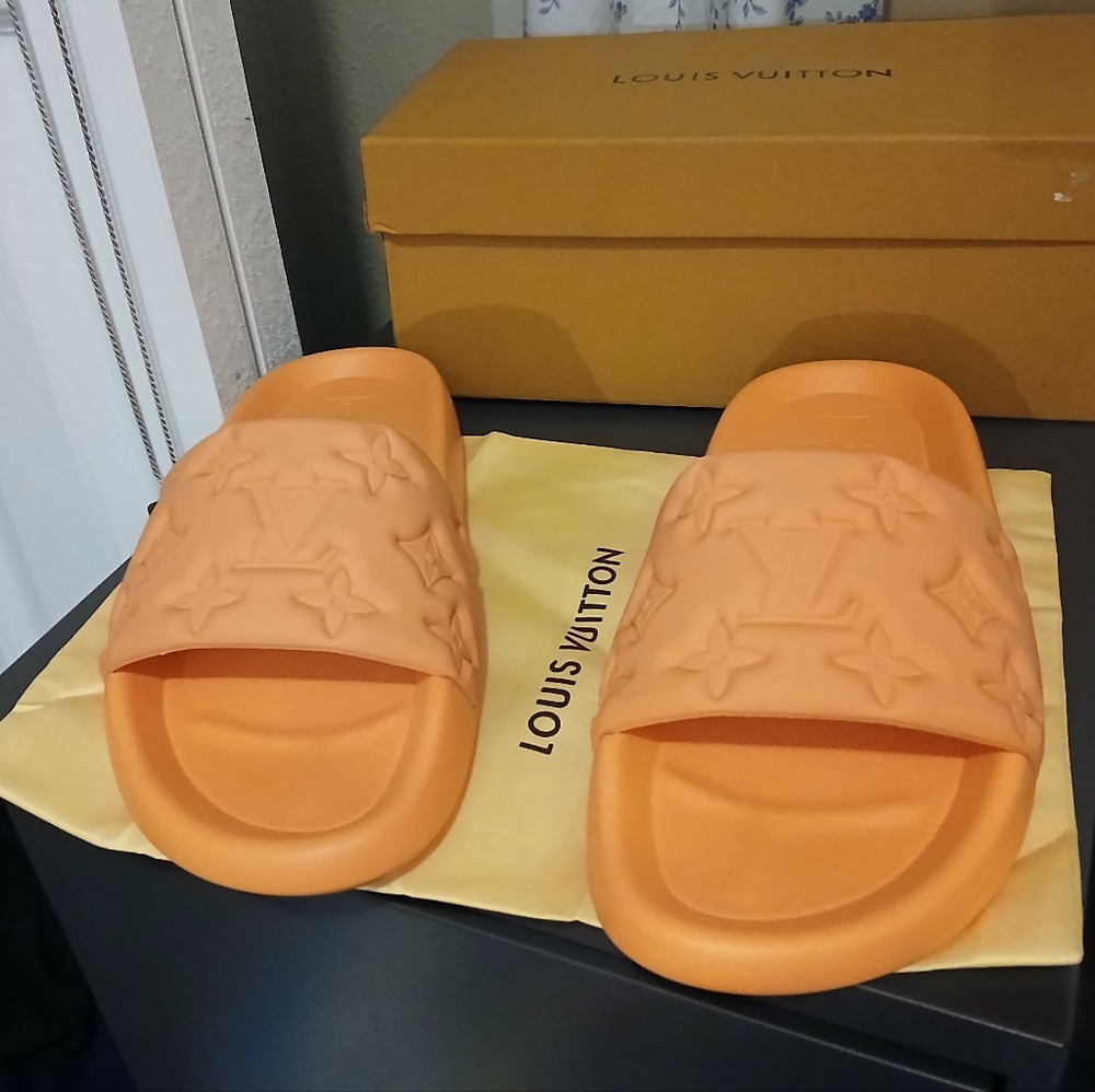 Louis Vuitton Orange Sandals Modern Leisure - Picture 3 of 4